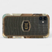 Barrington Monogram Case-Mate iPhone Case (Achterkant (horizontaal))