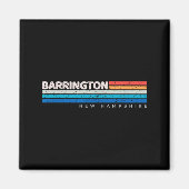 Barrington Nh New Hampshire Retro Design Magneet (Voorkant)