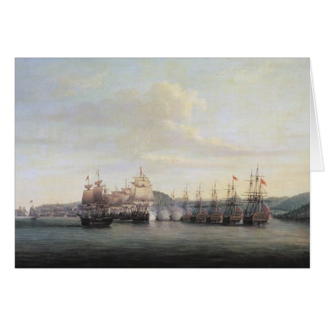 Barrington's Actie te Santa Lucia, 1778 (Voorkant Horizontaal)