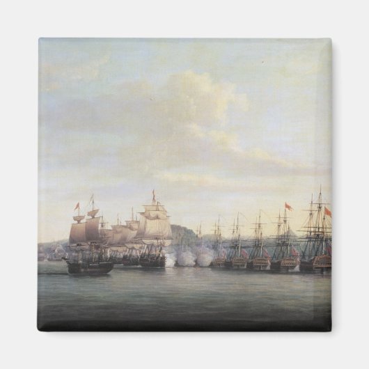 Barrington's Actie te Santa Lucia, 1778 Magneet (Voorkant)