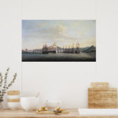 Barrington's Actie te Santa Lucia, 1778 Poster (Keuken)