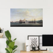 Barrington's Actie te Santa Lucia, 1778 Poster (Thuiskantoor)