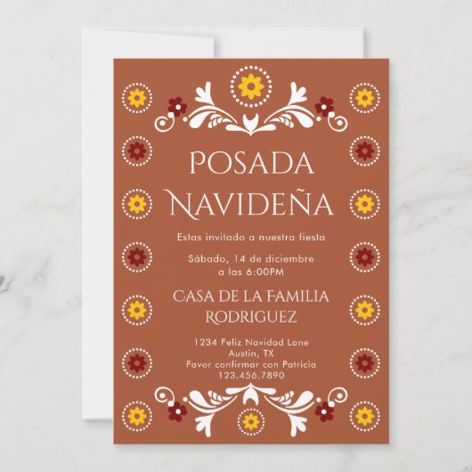 Barro Cielito Lindo Posada Talavera Kerstmis Kaart (Voorkant)