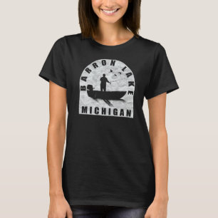 Barron Lake Vissen Michigan T-shirt