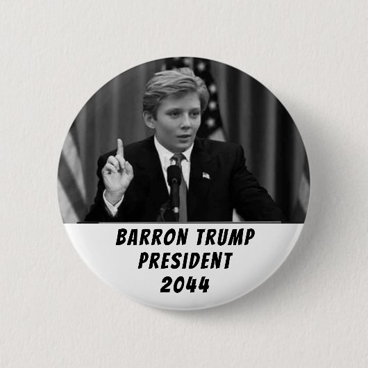 Barron Trump voor President Ronde Button 5,7 Cm (Voorkant)