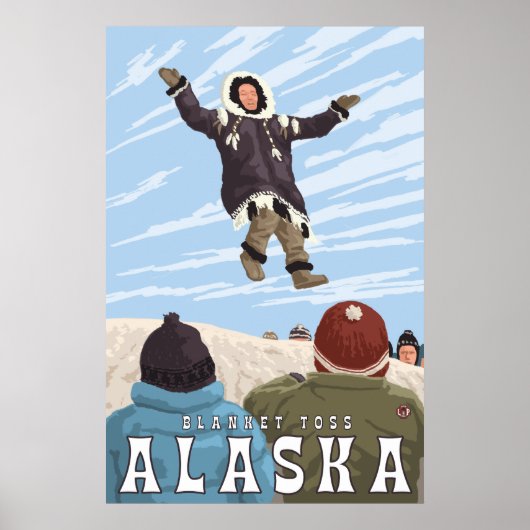 Barrow, Alaska Blanket Toss Poster (Voorkant)