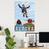 Barrow, Alaska Blanket Toss Poster (Thuiskantoor)