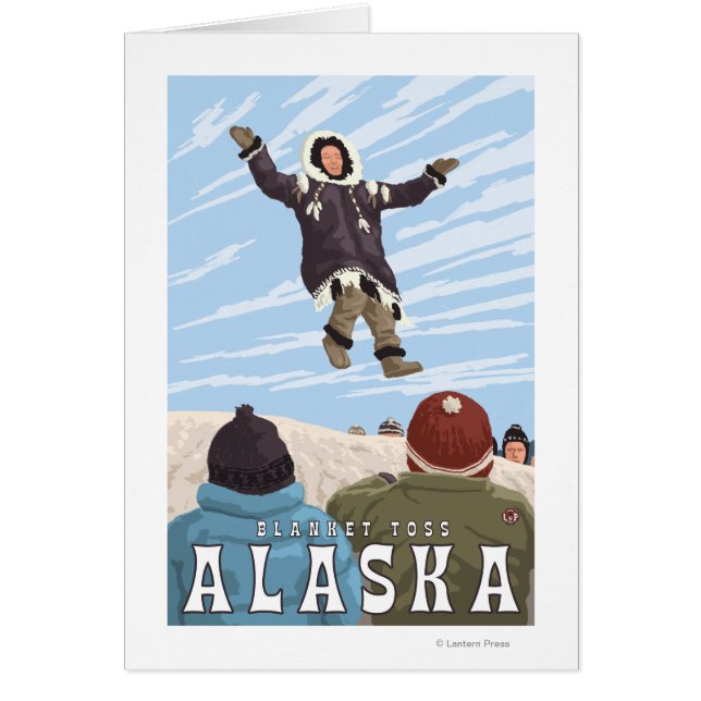 Barrow, Alaska Blanket Toss Vintage Travel (Voorkant)