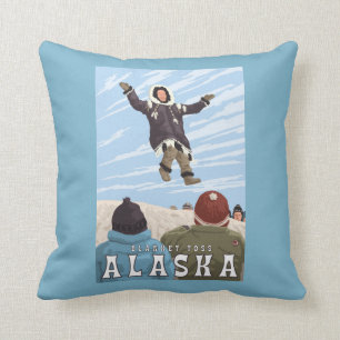 Barrow, Alaska Blanket Toss Vintage Travel Kussen