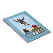 Barrow, Alaska Blanket Toss Vintage Travel Notitieboek (Rechterzijde)