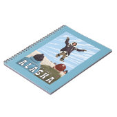 Barrow, Alaska Blanket Toss Vintage Travel Notitieboek (Linkerzijde)