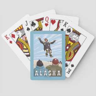 Barrow, Alaska Dekkendeken Vintage Reis Pokerkaarten