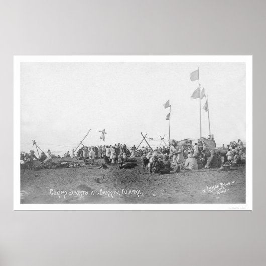 Barrow Alaska Eskimo Sports 1909 Poster (Voorkant)