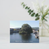 Barrow River bij Carlow Town, Leinster Ierland Feestdagenkaart (Staand voorkant)