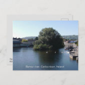 Barrow River bij Carlow Town, Leinster Ierland Feestdagenkaart (Voorkant / Achterkant)
