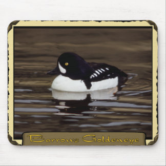 Barrows Goldeneye on Calm Lake Mousepad Muismat