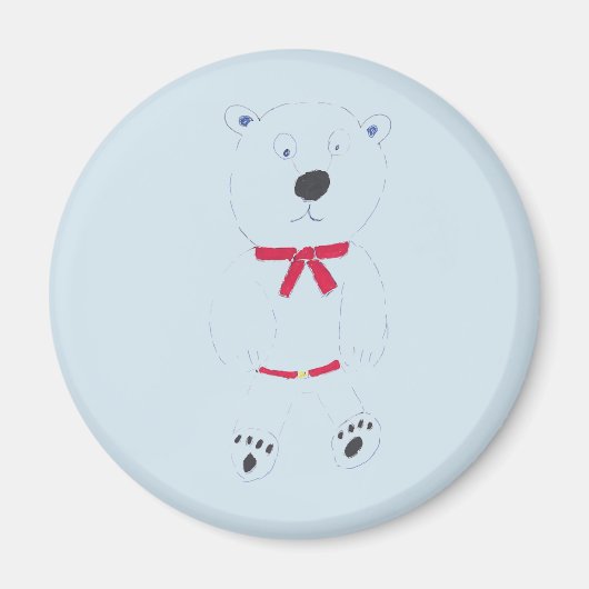 Barry Beer Round Magnet (Voorkant)