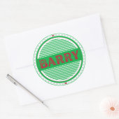 Barry City Pride Embleem – Welshe identiteit Ronde Sticker (Envelop)
