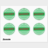 Barry City Pride Embleem – Welshe identiteit Ronde Sticker (Vel)