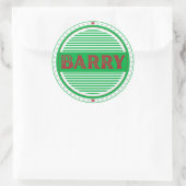 Barry City Pride Embleem – Welshe identiteit Ronde Sticker (Tas)