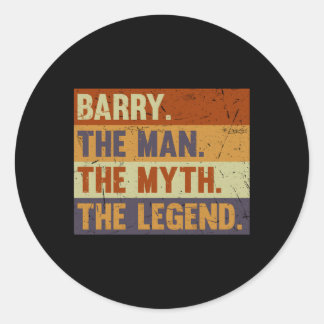 Barry de mythe de legende voor Barry Ronde Sticker