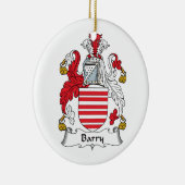 Barry Family Crest Keramisch Ornament (Rechts)