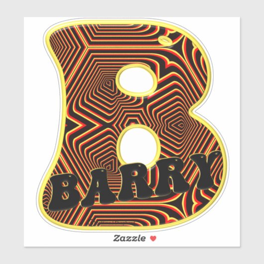 Barry Funky Names Sticker (Vel)