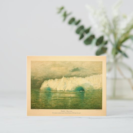 Barry Glacier Alaska  prins William Sound Briefkaart (Staand voorkant)