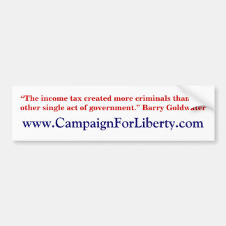 Barry Goldwater citeert bumper sticker