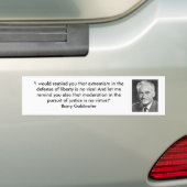 Barry Goldwater - Extremisme en Liberty Bumpersticker (Op auto)