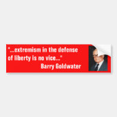 Barry_Goldwater over extremisme ter verdediging va Bumpersticker (Voorkant)