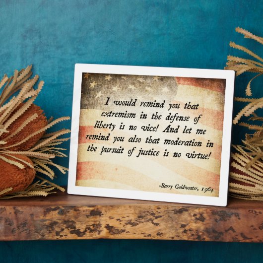 Barry Goldwater Quote Fotoplaat (Zijkant)