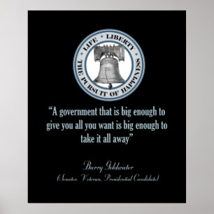 Barry Goldwater Quote (Grote Regering) Poster