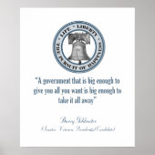 Barry Goldwater Quote (Grote Regering) Poster (Voorkant)