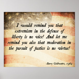 Barry Goldwater Quote Poster
