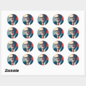 Barry Goldwater rechts Ronde Sticker (Vel)