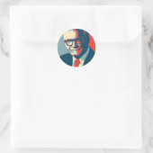 Barry Goldwater rechts Ronde Sticker (Tas)