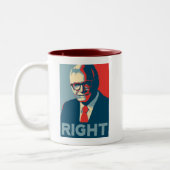 Barry Goldwater right Tweekleurige Koffiemok (Links)