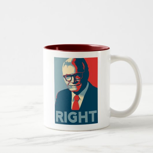 Barry Goldwater right Tweekleurige Koffiemok (Rechts)