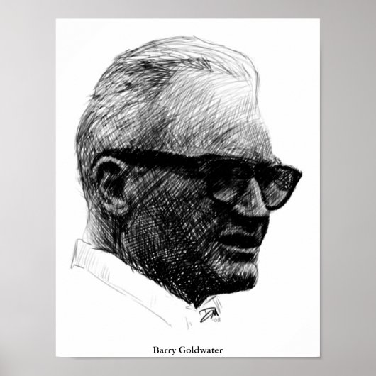 Barry Goldwater Sketch Poster (Voorkant)
