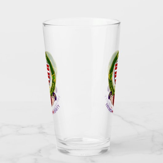 Barry Irish Shield & Claddagh Bier Glas (Links)