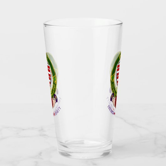 Barry Irish Shield & Claddagh Bier Glas (Rechts)