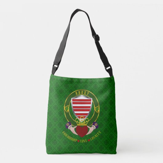 Barry Irish Shield & Claddagh Crossbody Tas (Achterkant)