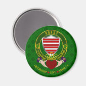 Barry Irish Shield & Claddagh Magneet (Voorkant / Achterkant)