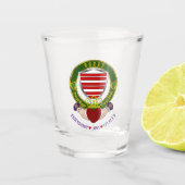 Barry Irish Shield & Claddagh Shot Glas (Voorkant)