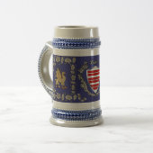 Barry Irish Shield Griffin Stein Bierpul (Voorkant links)