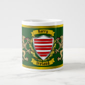 Barry Irish Shield & Griffins Grote Koffiekop (Voorkant)