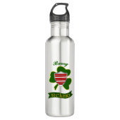 Barry Irish Shield & Shamrock gepersonaliseerd Waterfles (Voorkant)