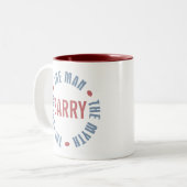 Barry Man Myth Legend Tweekleurige Koffiemok (Voorkant links)