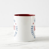 Barry Man Myth Legend Tweekleurige Koffiemok (Center)